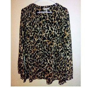 Croft & Barrow leopard blouse
